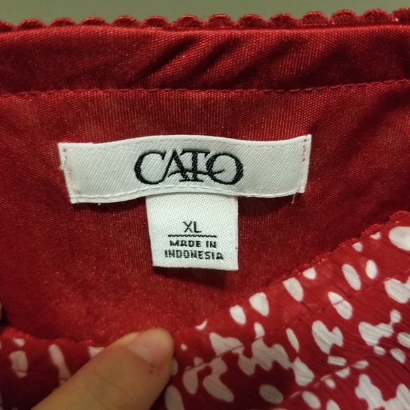 Cato skirt - red w/ white polka dots - Picture 3 of 5